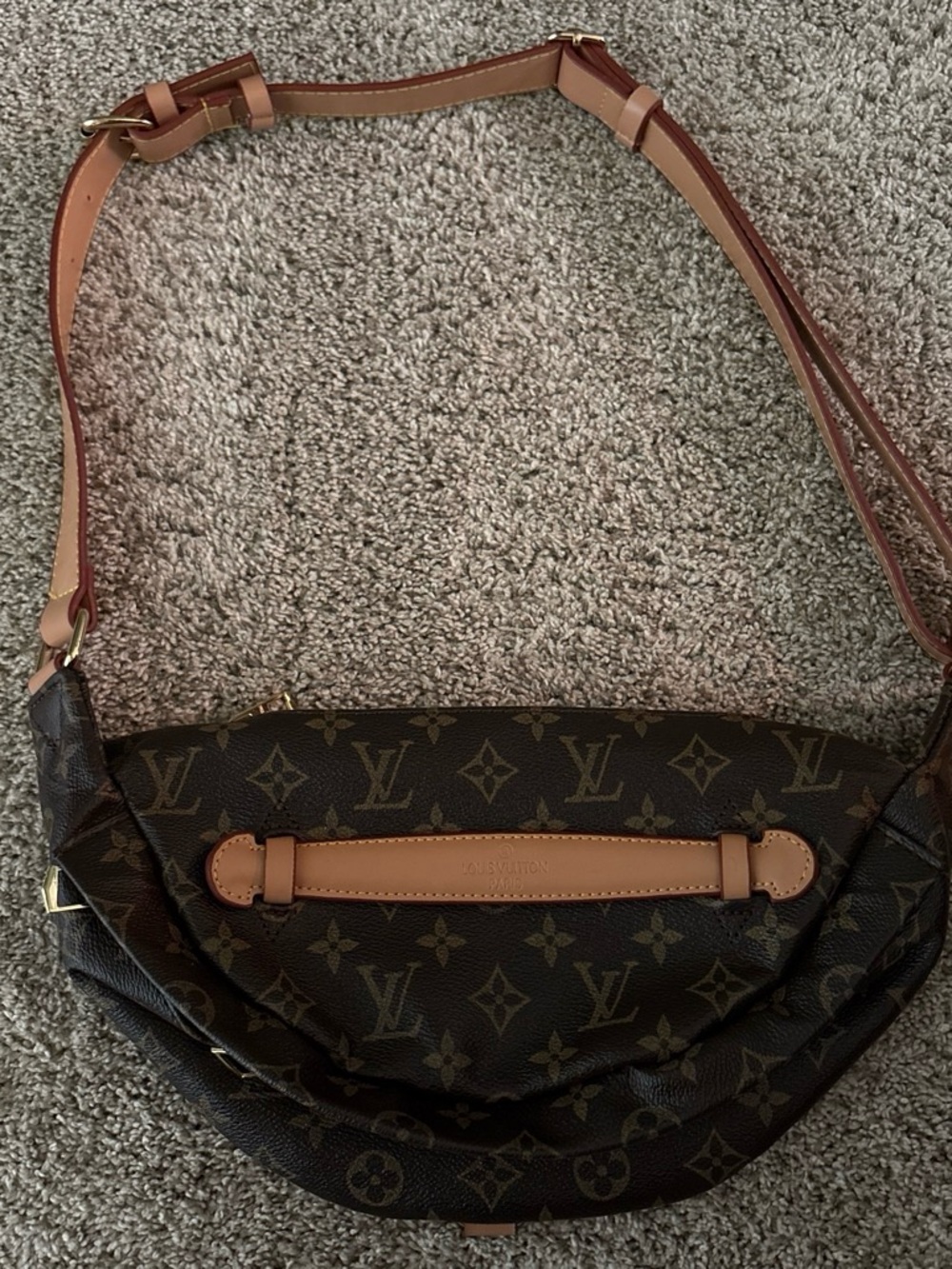 Louis Vuitton Monogram Crescent Crossbody in Brown and Tan